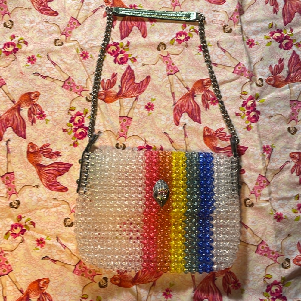 Kurt Geiger Kensington beaded tote handbag.
